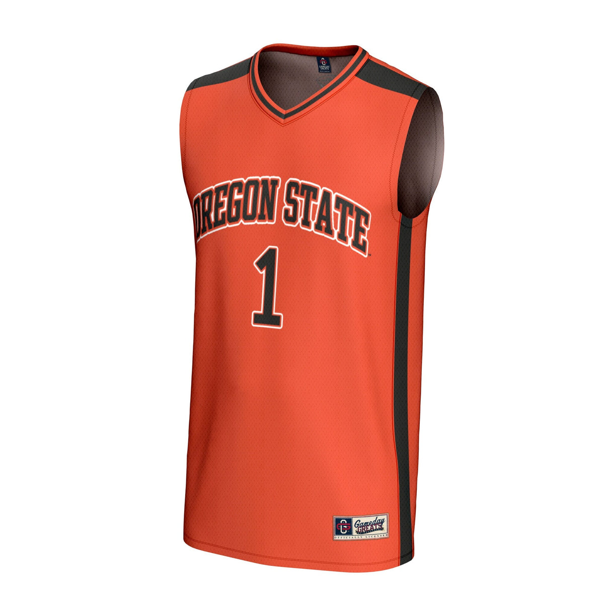 #1 Oregon State Beavers Lightweight Collegiate Basketball Fashion Jersey - Orange product image 3, provided for visual