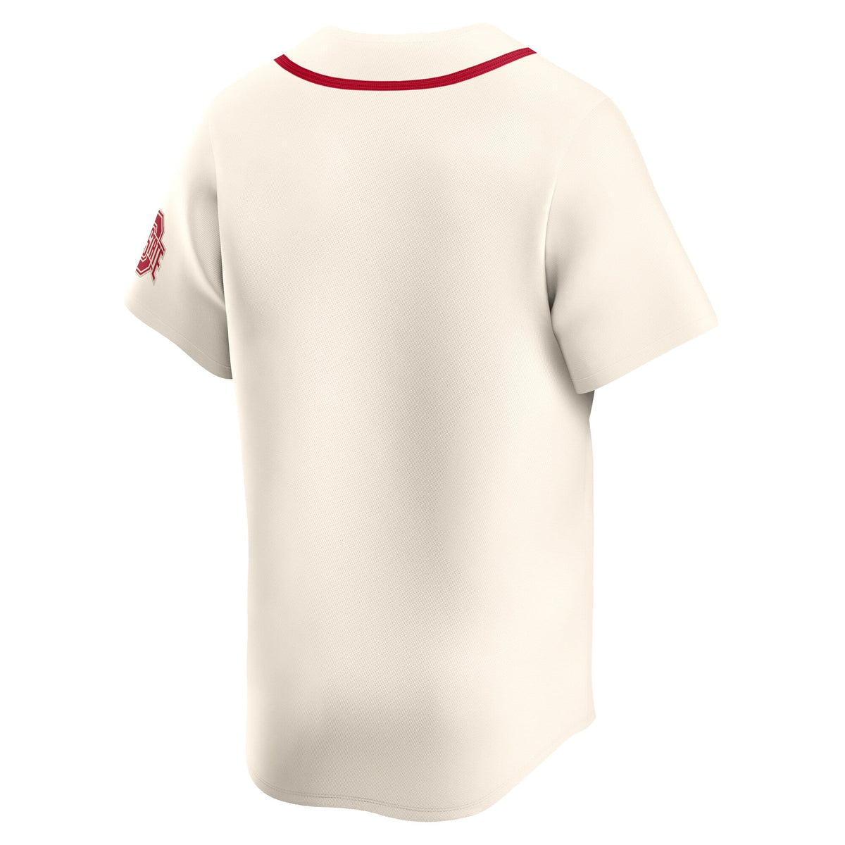 Cream Ohio State Buckeyes Alternate Limited Baseball Jersey product image 4, provided for visual reference and product