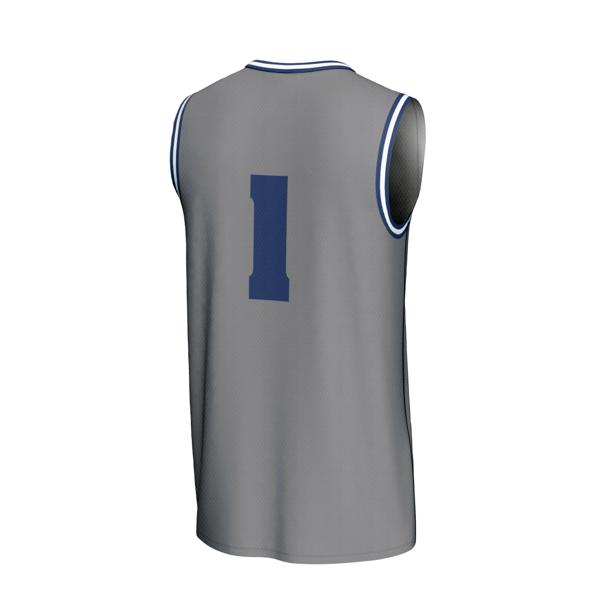 #1 Nevada Wolf Pack Lightweight Basketball Fashion Jersey - Gray product image 4, provided for visual reference and product