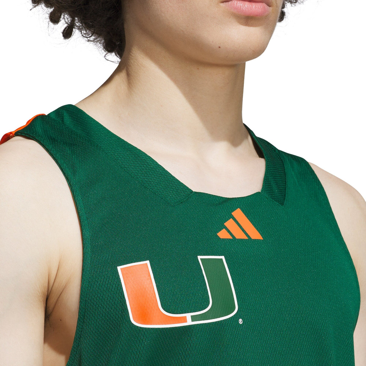 #1 Miami Hurricanes Black History Month Basketball Jersey - Green/Orange product image 7, provided for visual reference and