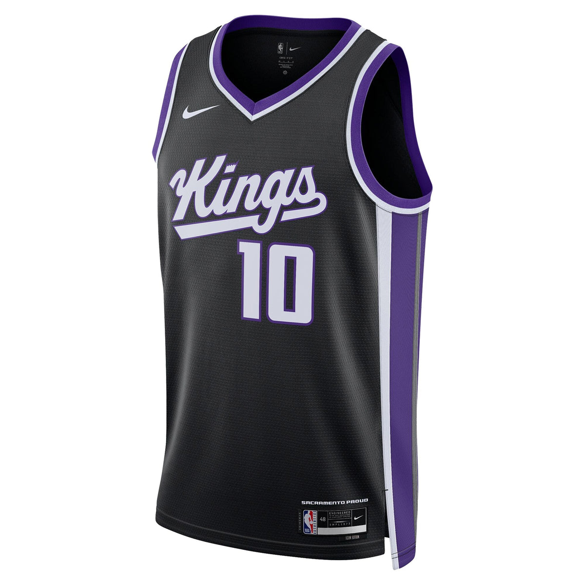 Sacramento Kings Icon Edition Swingman Jersey - Black - DeMar DeRozan product image 3, provided for visual reference and