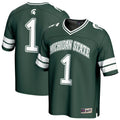 #1 Michigan State Spartans Lightweight Collegiate Football Fashion Jersey - Green product image 1, provided for visual