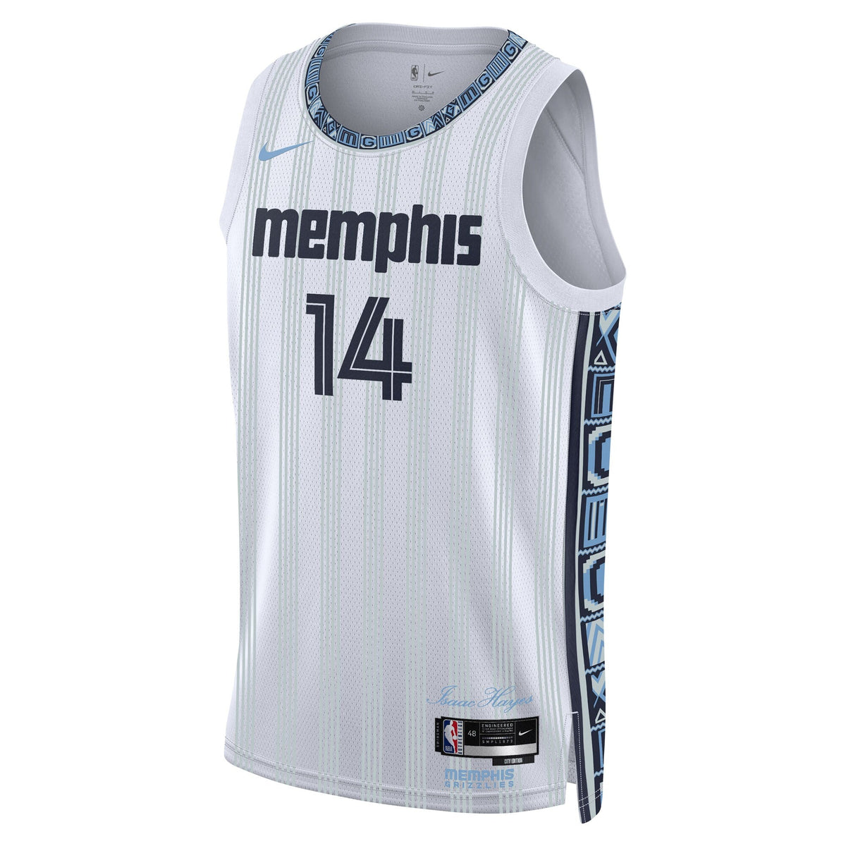 Memphis Grizzlies 2025/26 City Edition Swingman Jersey - Gray - Zach Edey product image 3, provided for visual reference and