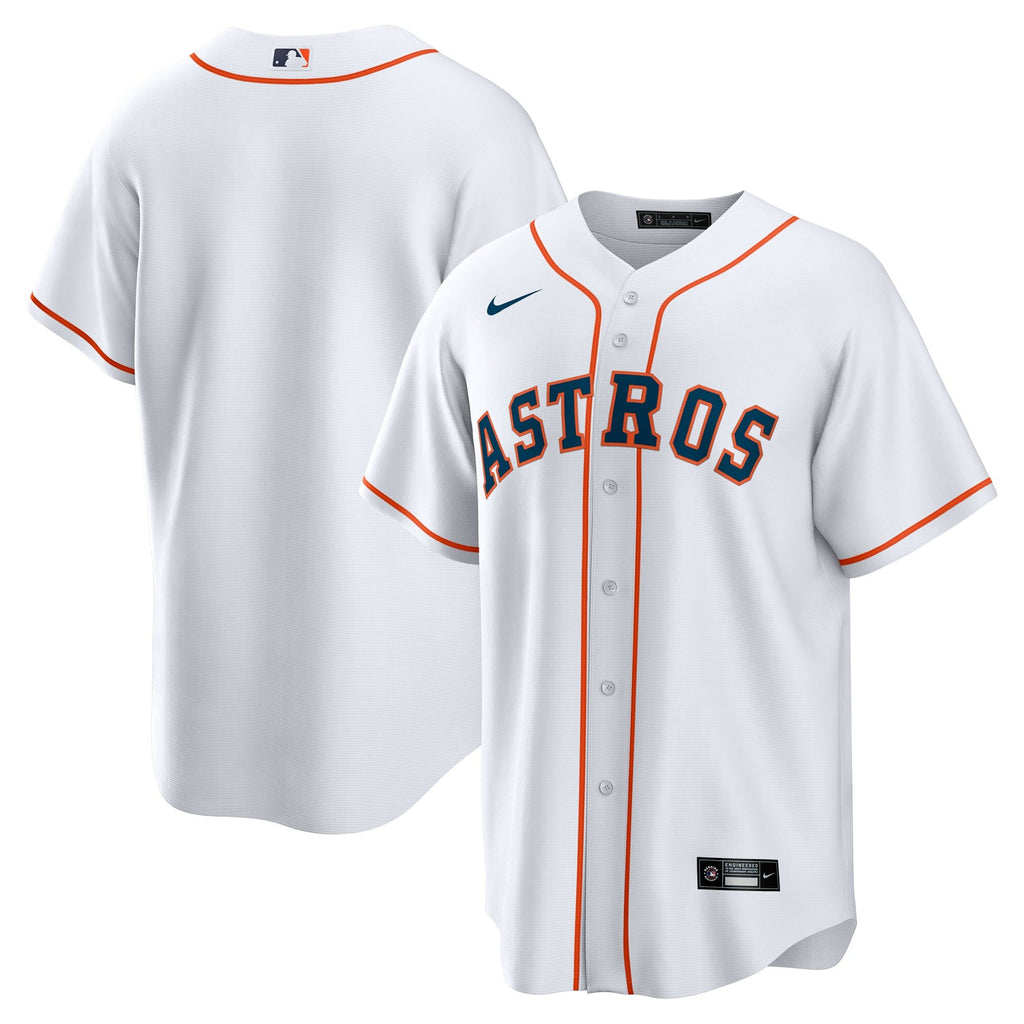 Houston Astros White Home Big & Tall Replica Jersey product image 1, provided for visual reference and product detail review