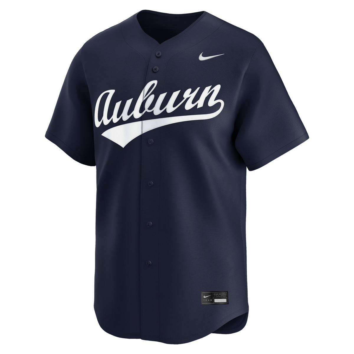 Navy Auburn Tigers Alternate Limited Baseball Jersey product image 3, provided for visual reference and product detail review