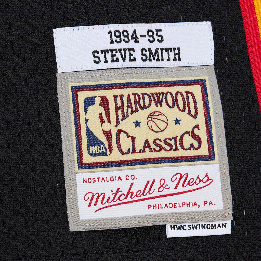 Atlanta Hawks Steve Smith 1994 Dark Authentic Jersey - Black product image 7, provided for visual reference and product