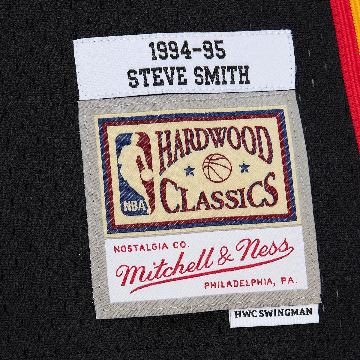 Atlanta Hawks Steve Smith 1994 Dark Authentic Jersey - Black product image 7, provided for visual reference and product