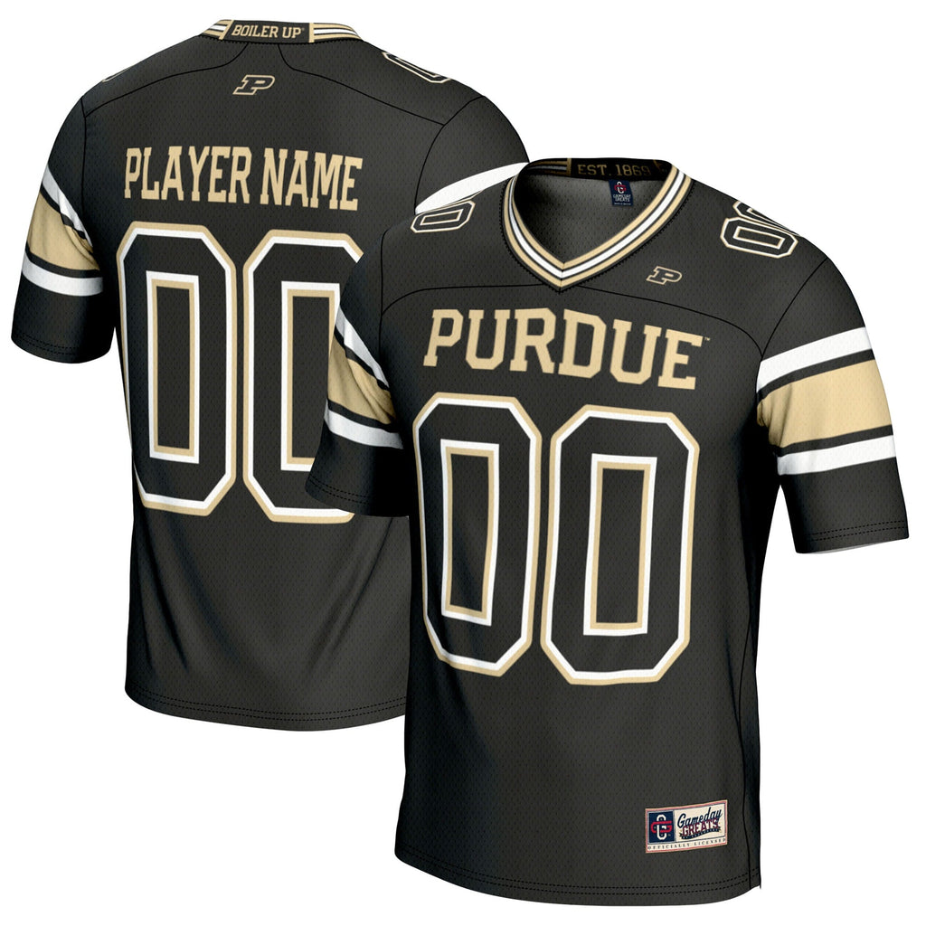 Purdue Boilermakers NIL Pick-A-Player Football Jersey - Black product image 2, provided for visual reference and product