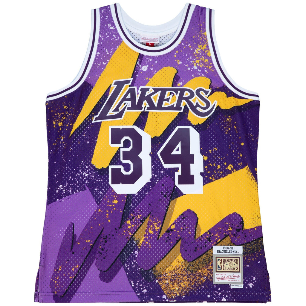 Los Angeles Lakers Hyper Hoops Swingman Jersey - Shaquille O'Neal - Dark Purple product image 2, provided for visual