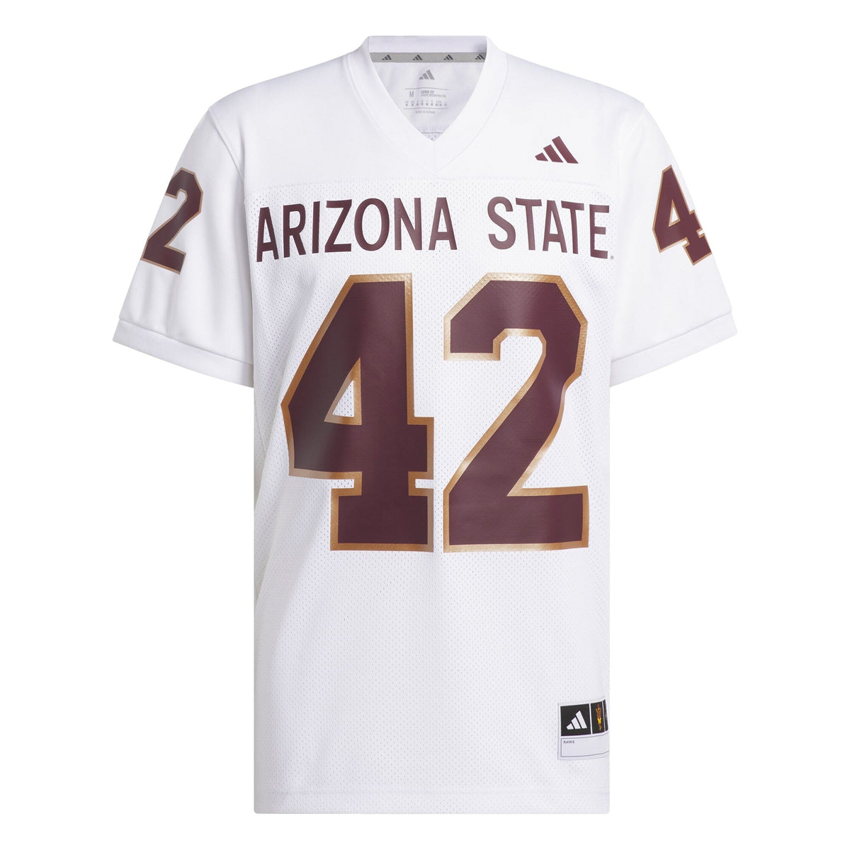 Pat Tillman #42 White Arizona State Sun Devils Away Icon Premier Football Jersey product image 3, provided for visual