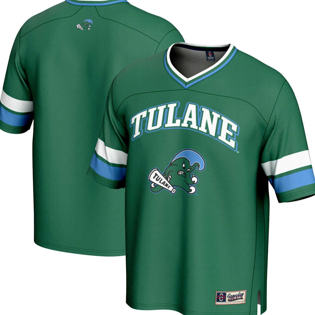 Tulane Green Wave Spirit Football Jersey - Green product image 2, provided for visual reference and product detail review