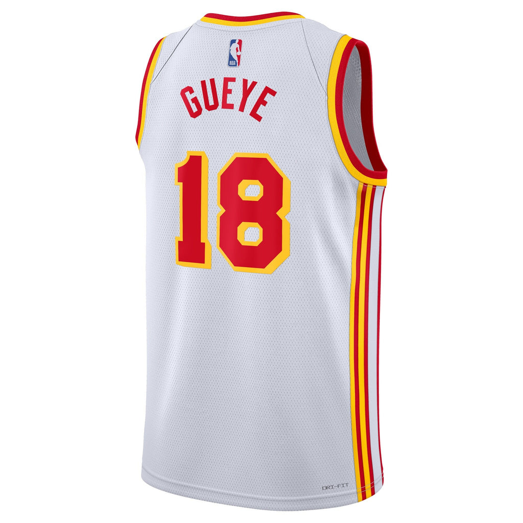 Atlanta Hawks Association Edition Swingman Jersey - White - Mouhamed Gueye product image 4, provided for visual reference