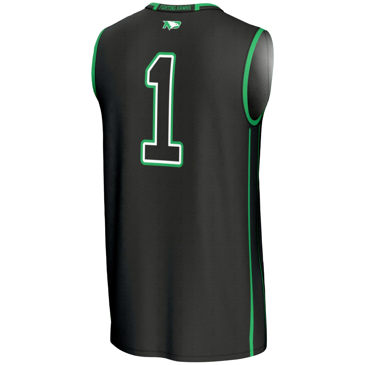 #1 North Dakota Lightweight Basketball Fashion Jersey - Black product image 4, provided for visual reference and product