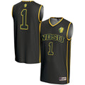 #1 NDSU Bison Lightweight Basketball Jersey - Black product image 1, provided for visual reference and product detail review