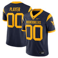 West Virginia Mountaineers NIL Pick-A-Player Football Game Jersey - Navy product image 1, provided for visual reference and