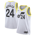 Utah Jazz Association Edition Swingman Jersey - White - Walker Kessler product image 1, provided for visual reference and