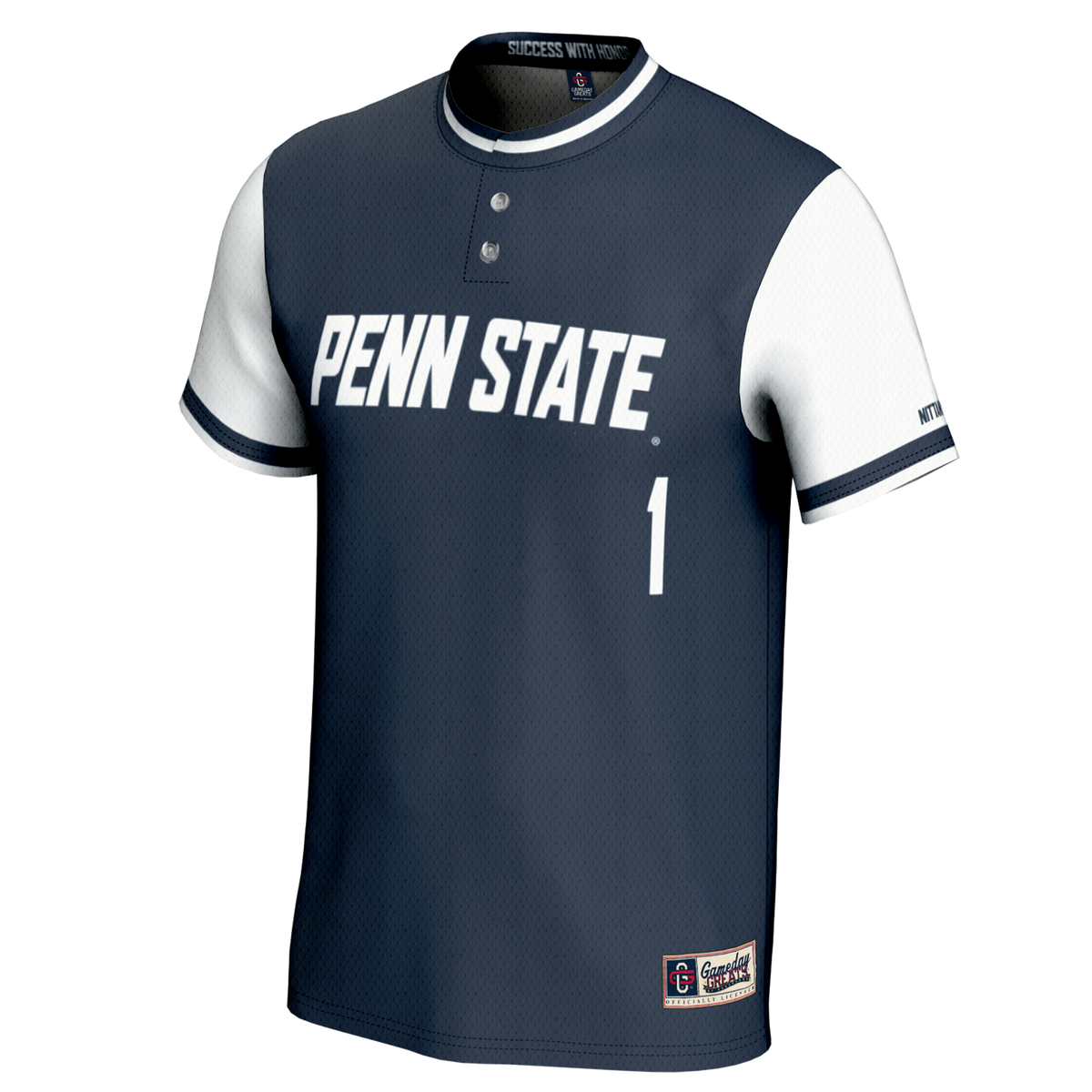 #1 Penn State Nittany Lions Lightweight Softball Jersey - Navy product image 3, provided for visual reference and product