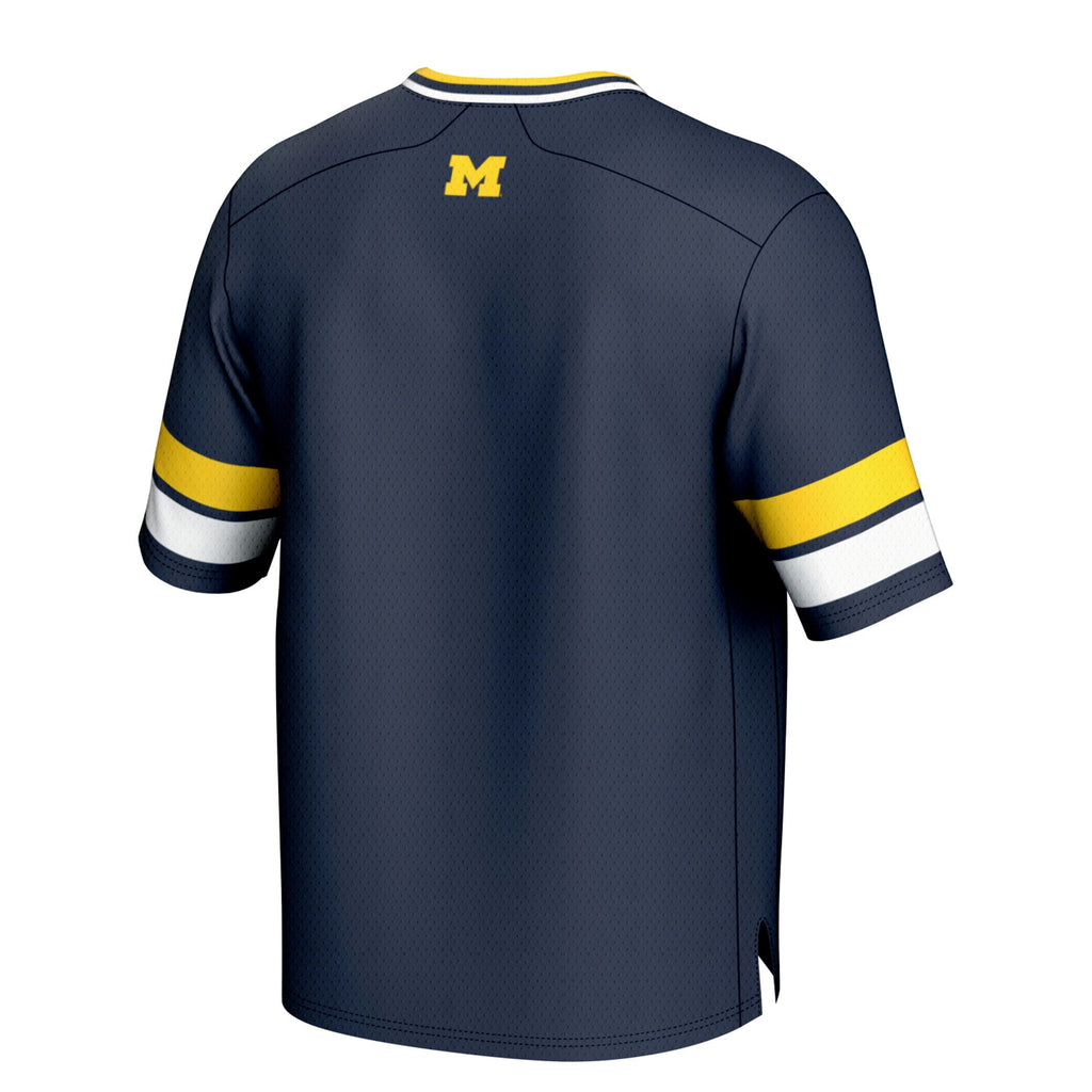 Michigan Wolverines Spirit Football Jersey - Navy product image 4, provided for visual reference and product detail review