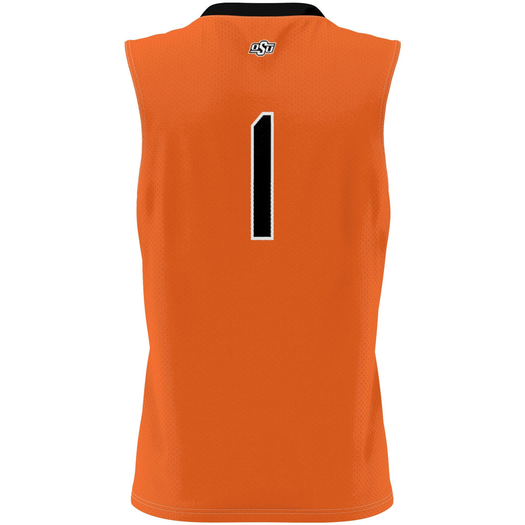 #1 Oklahoma State Cowboys Lightweight Basketball Jersey - Orange product image 4, provided for visual reference and product