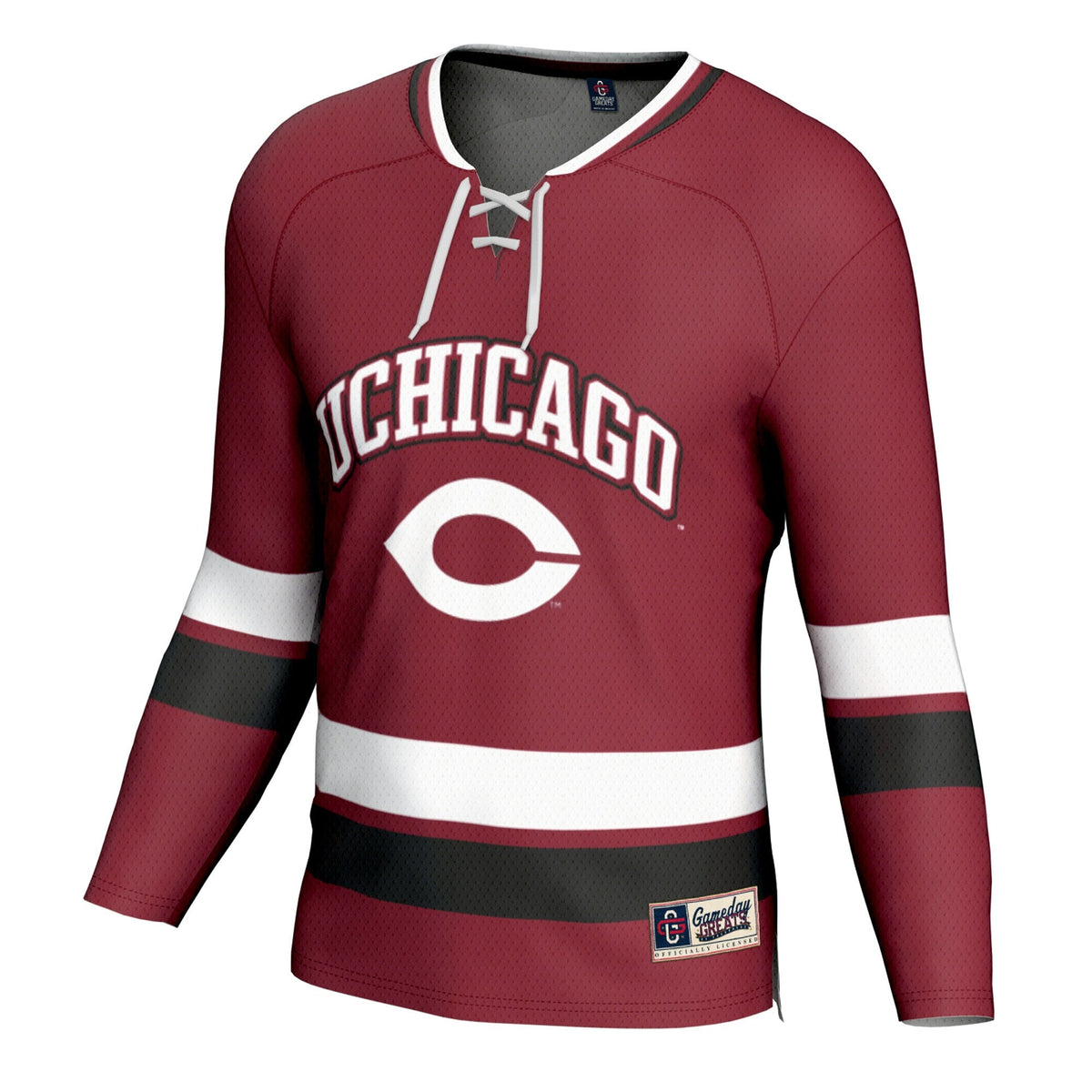 UChicago Maroons Spirit Hockey Jersey - Maroon product image 3, provided for visual reference and product detail review
