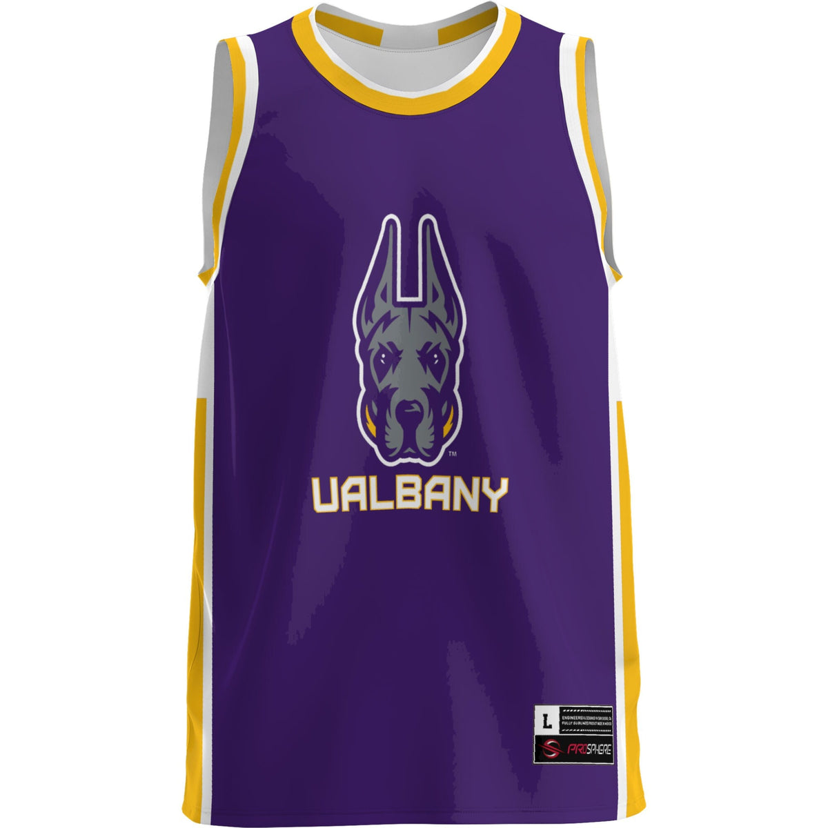 UAlbany Great Danes Lightweight Basketball Jersey - Purple product image 3, provided for visual reference and product detail
