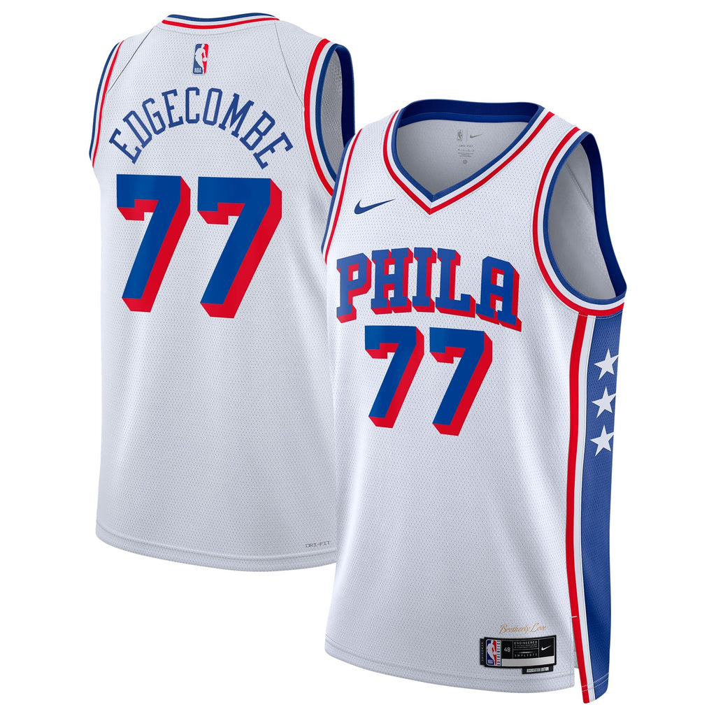 Philadelphia 76ers Association Edition Swingman Jersey - White - VJ Edgecombe product image 2, provided for visual reference
