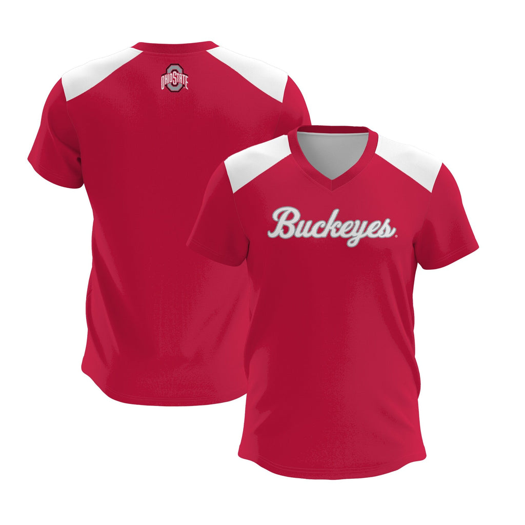 Ohio State Buckeyes Lightweight Lacrosse Jersey - Scarlet product image 1, provided for visual reference and product detail