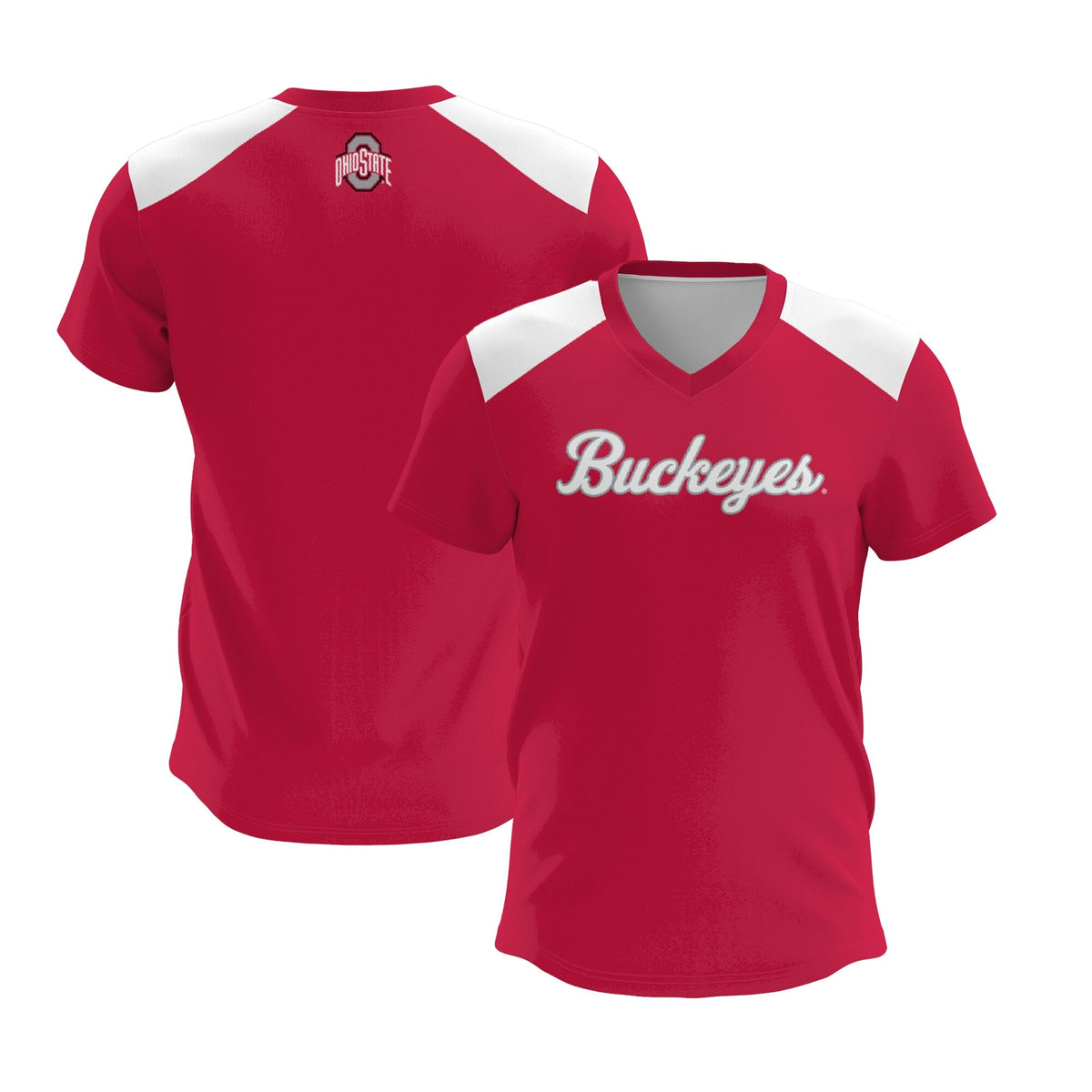 Ohio State Buckeyes Lightweight Lacrosse Jersey - Scarlet product image 1, provided for visual reference and product detail