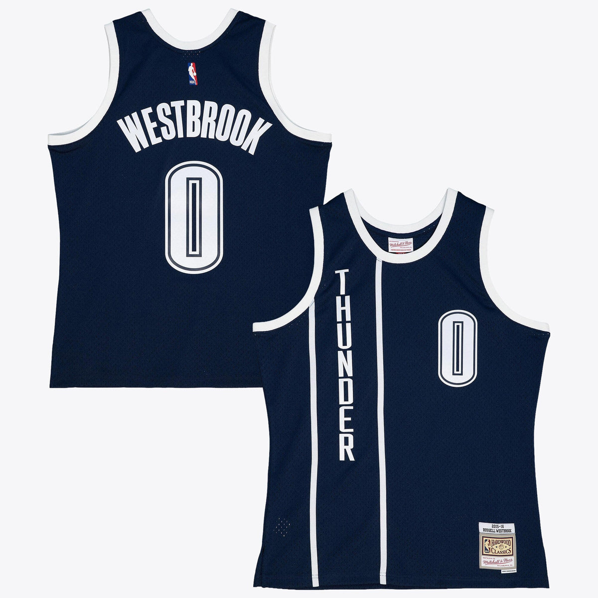 Oklahoma City Thunder Russell Westbrook 2015 Alternate Jersey - Ash Blue product image 2, provided for visual reference and