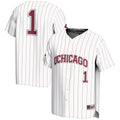 #1 UChicago Maroons Lightweight Baseball Fashion Jersey - White product image 1, provided for visual reference and product