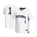 #1 Pennsylvania Quakers Lightweight Baseball Jersey - White product image 1, provided for visual reference and product