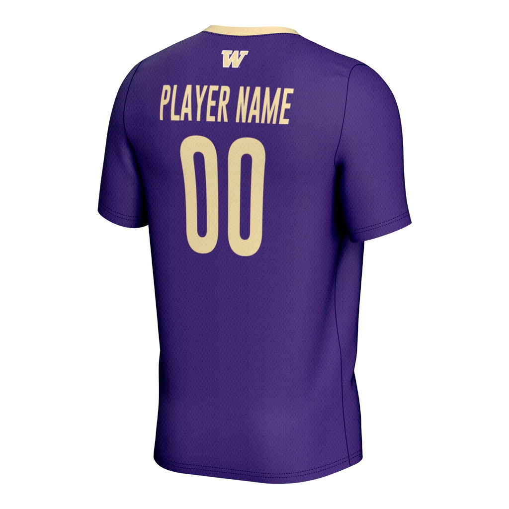 Washington Huskies Pick-A-Player NIL Lightweight Soccer Jersey - Purple product image 4, provided for visual reference and