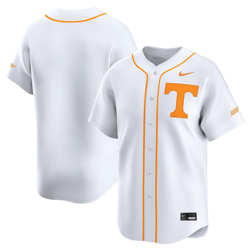 White Tennessee Volunteers Baseball Limited Jersey product image 2, provided for visual reference and product detail review