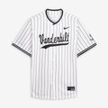 White Vanderbilt Commodores Limited Baseball Jersey product image 1, provided for visual reference and product detail review