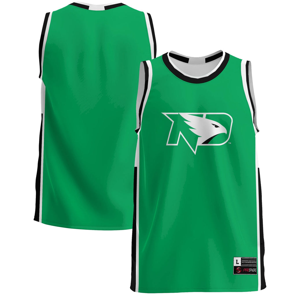North Dakota Lightweight Basketball Jersey - Green product image 1, provided for visual reference and product detail review