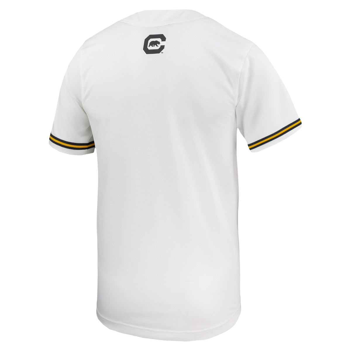 White Cal Bears Replica Baseball Jersey product image 4, provided for visual reference and product detail review