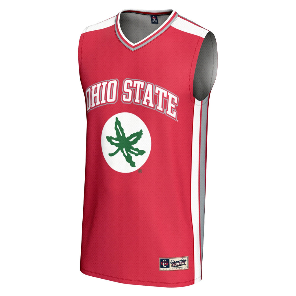 Ohio State Buckeyes Spirit Basketball Jersey - Scarlet product image 3, provided for visual reference and product detail