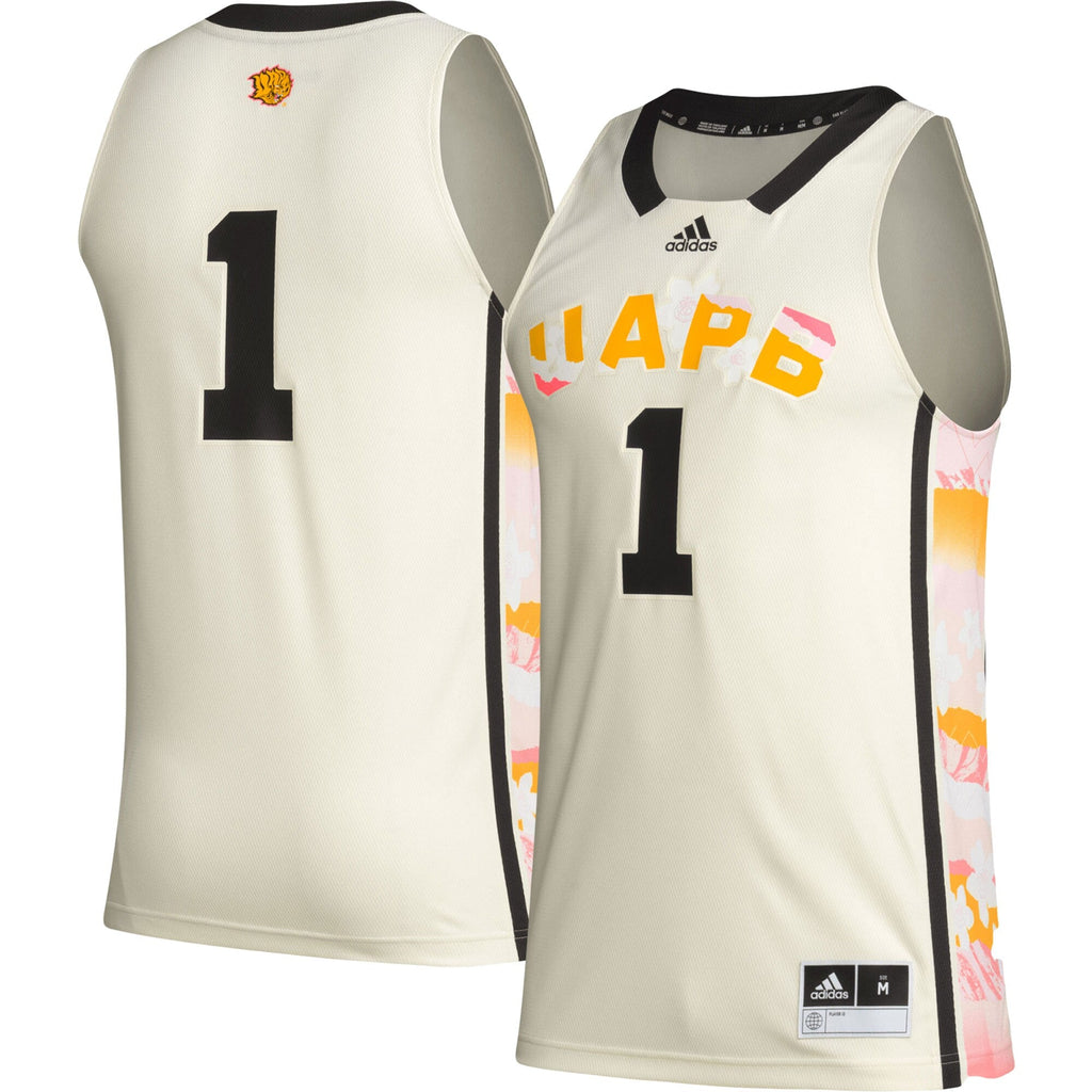 #1 Khaki Arkansas Pine Bluff Golden Lions Honoring Black Excellence Basketball Jersey product image 2, provided for visual