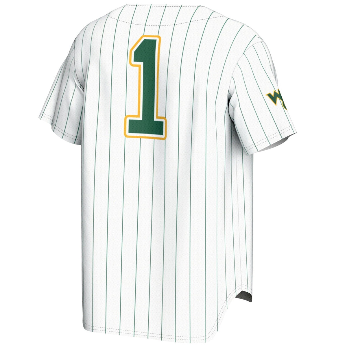 #1 William & Mary Tribe Lightweight Baseball Fashion Jersey - White product image 4, provided for visual reference and
