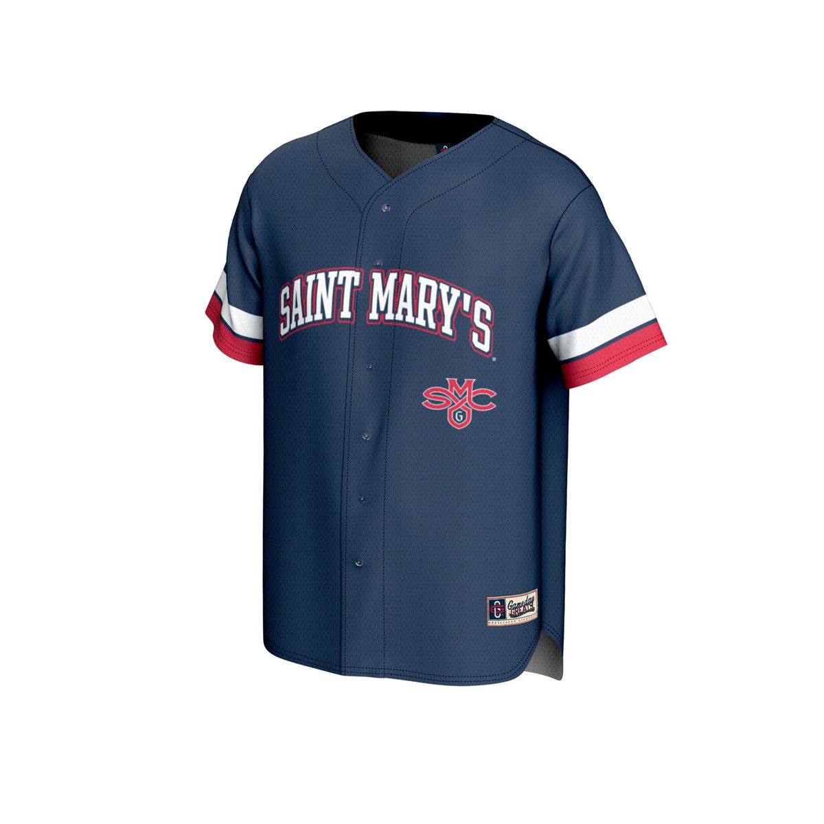 Saint Mary's Gaels Spirit Baseball Jersey - Navy product image 3, provided for visual reference and product detail review