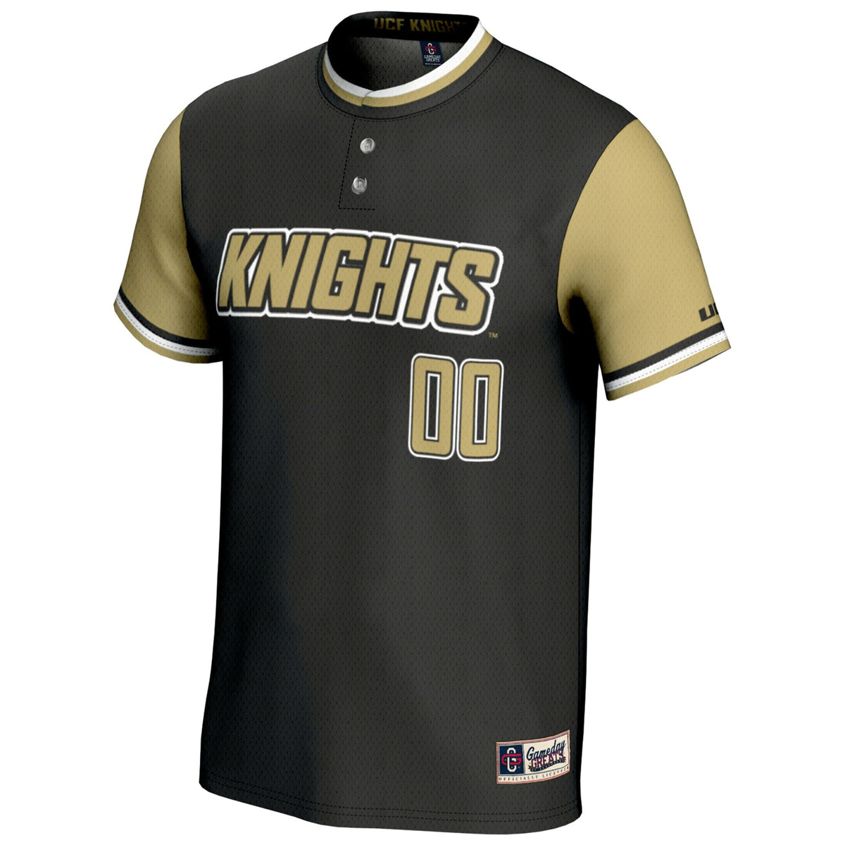 UCF Knights NIL Pick-A-Player Lightweight Softball Jersey - Black product image 3, provided for visual reference and product