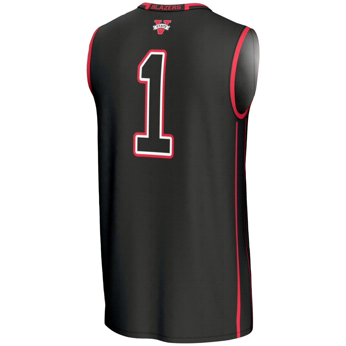 #1 Valdosta State Blazers Lightweight Basketball Jersey - Black product image 4, provided for visual reference and product