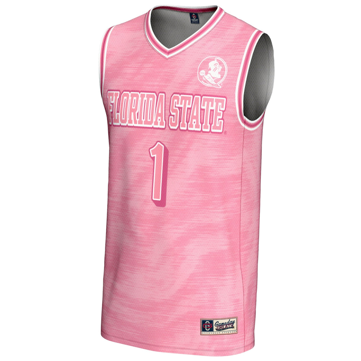 #1 Florida State Seminoles Lightweight Basketball Fashion Jersey - Pink product image 3, provided for visual reference and