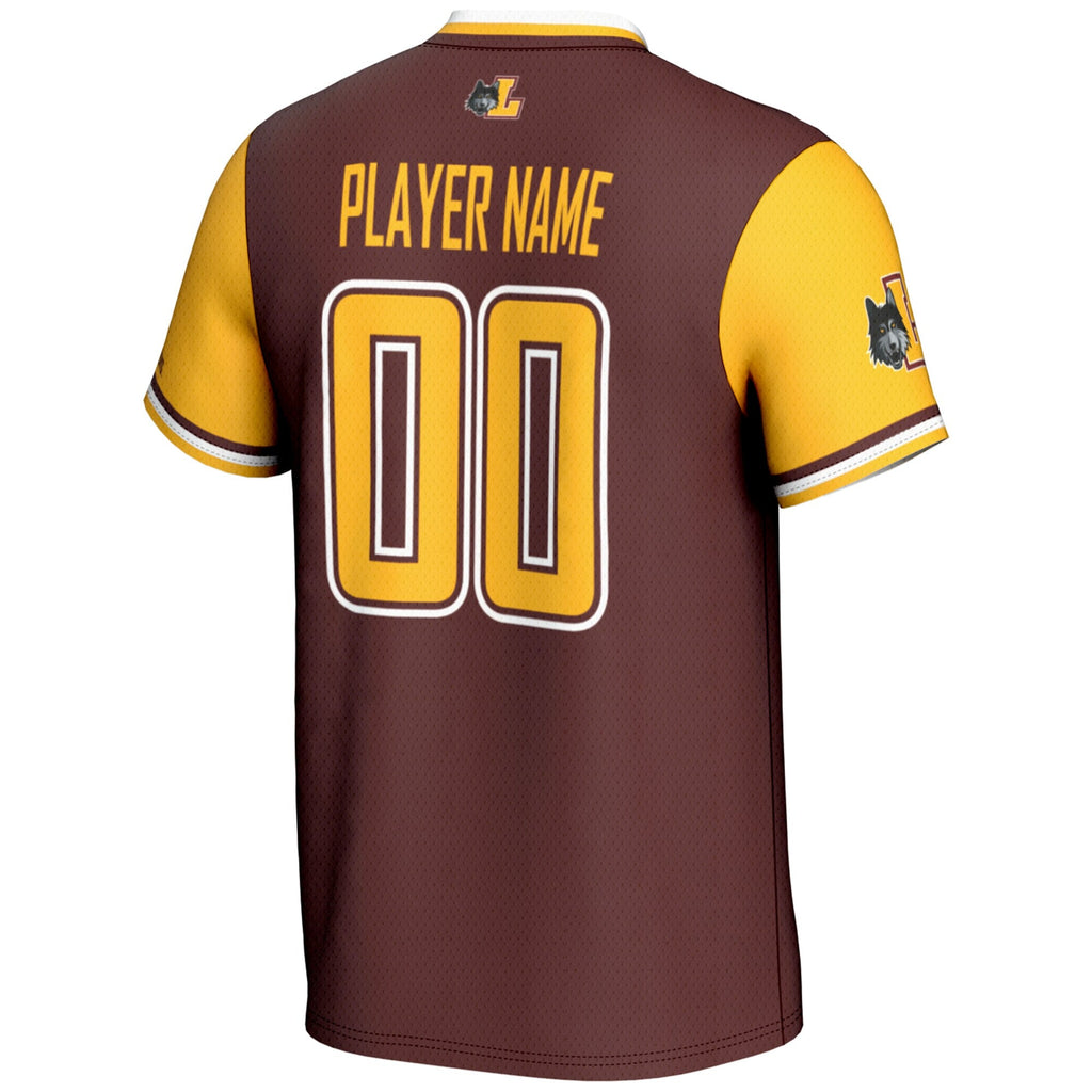 Loyola Chicago Ramblers NIL Pick-A-Player Lightweight Softball Jersey – Maroon product image 4, provided for visual