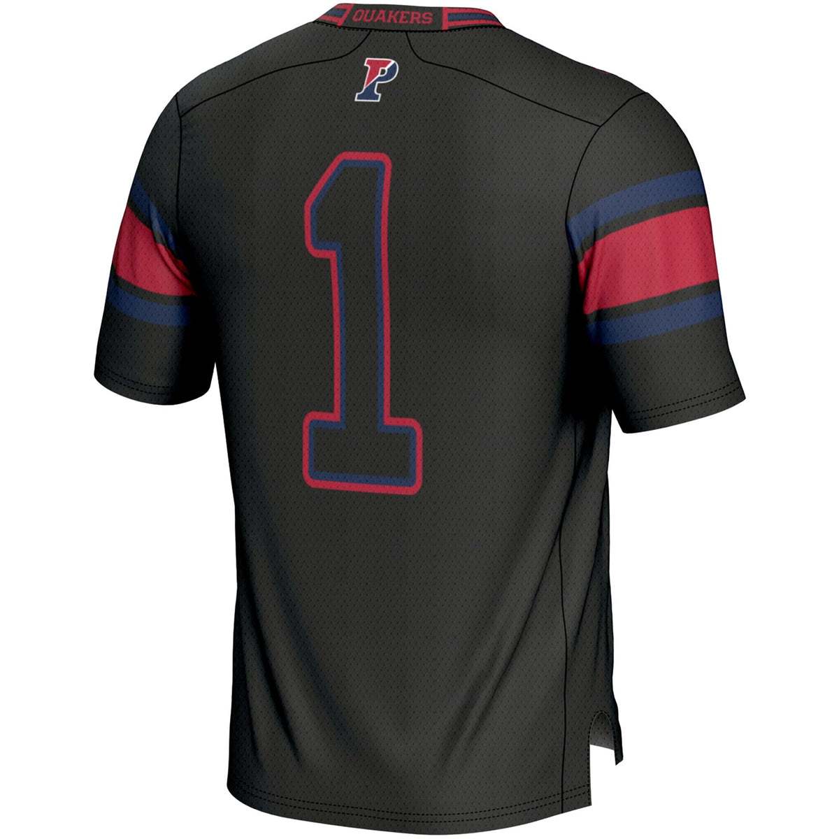 #1 Pennsylvania Quakers Endzone Football Jersey - Black product image 4, provided for visual reference and product detail