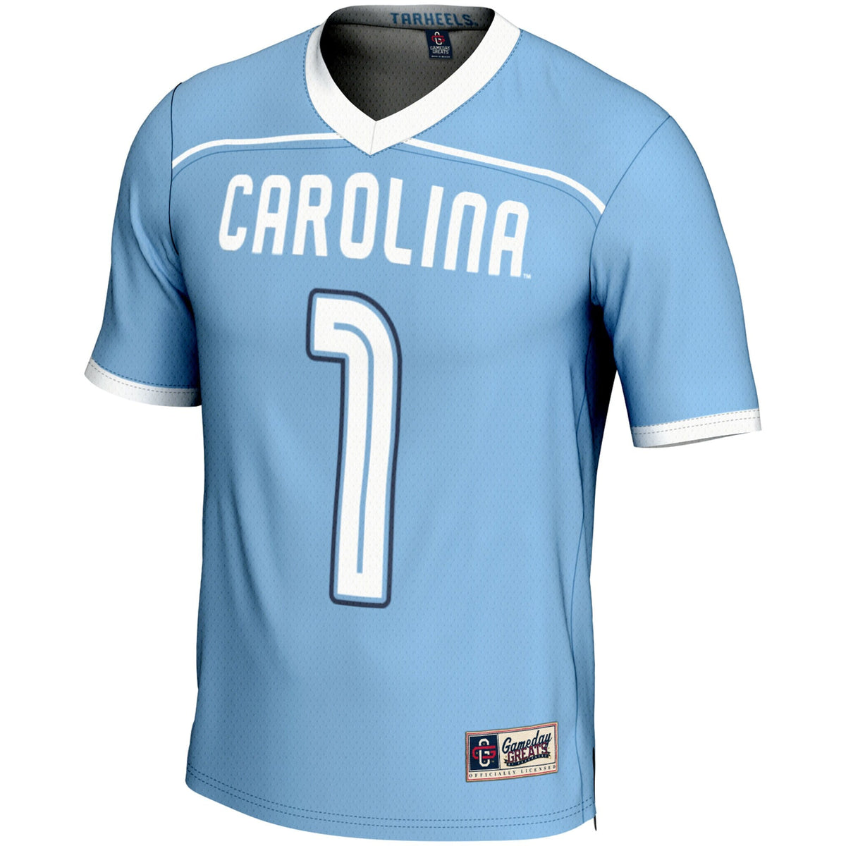 #1 North Carolina Tar Heels Lightweight Lacrosse Jersey - Carolina Blue product image 3, provided for visual reference and