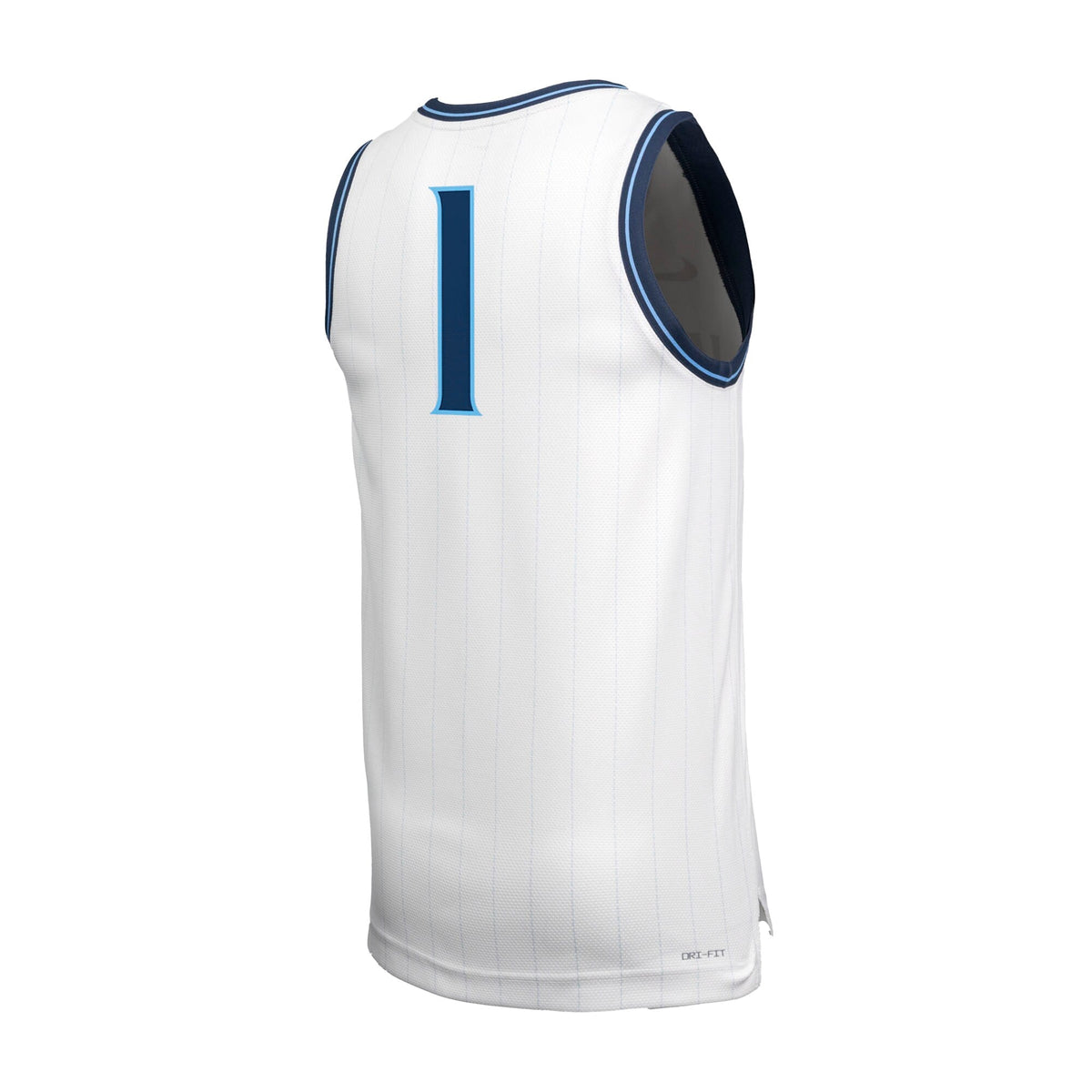 Villanova Wildcats #1 Retro Replica Basketball Jersey - White product image 4, provided for visual reference and product