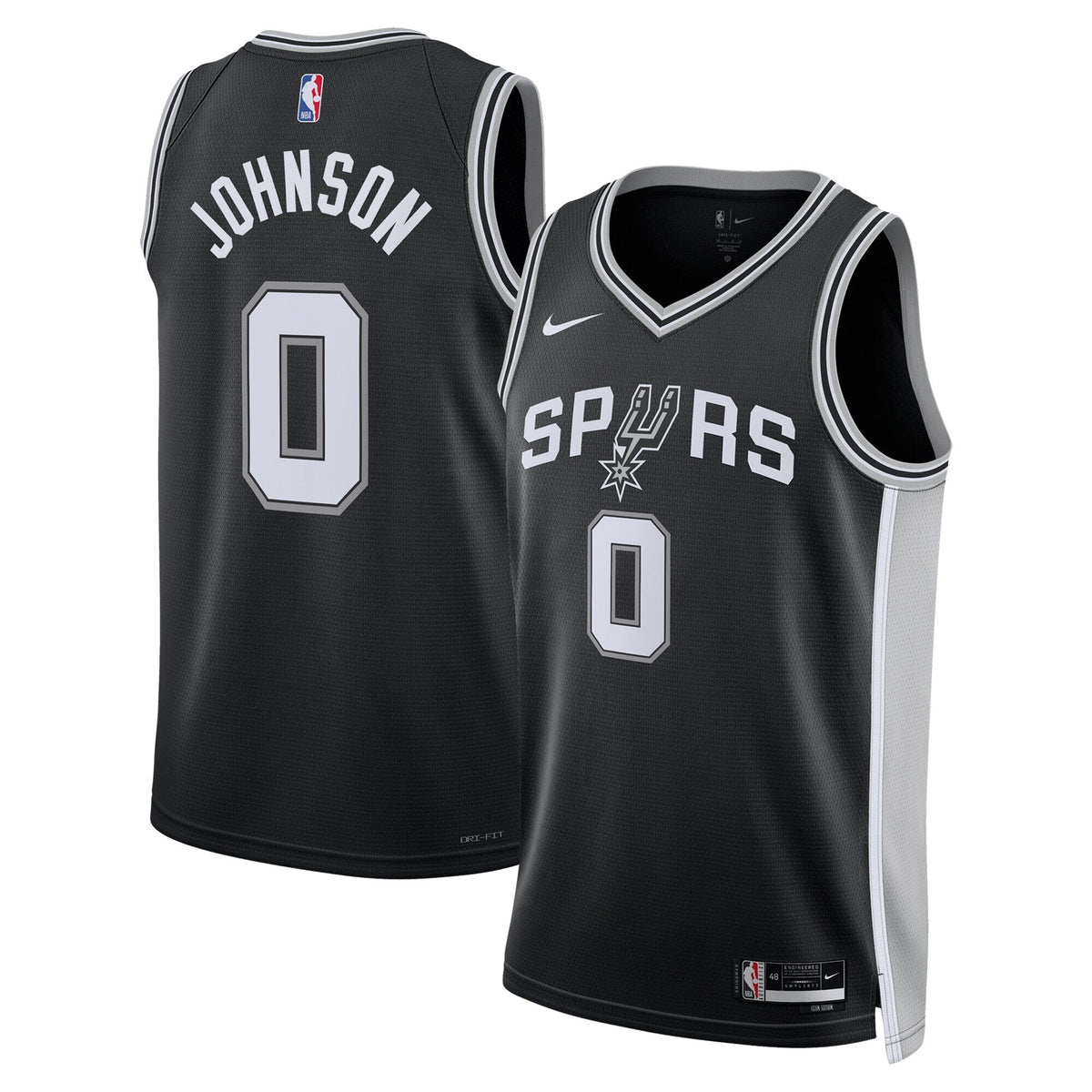 San Antonio Spurs Icon Jersey - Keldon Johnson product image 2, provided for visual reference and product detail review