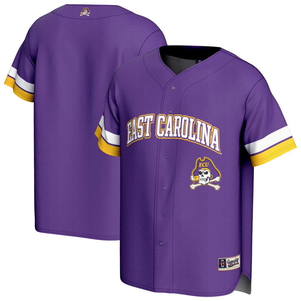 ECU Pirates Spirit Baseball Jersey - Purple product image 2, provided for visual reference and product detail review