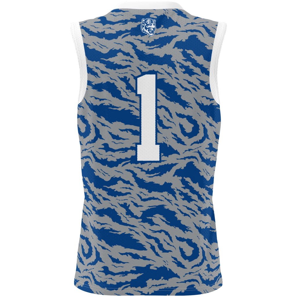 #1 Memphis Tigers Lightweight Basketball Jersey - Royal product image 4, provided for visual reference and product detail